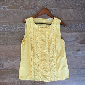 Halogen Cotton Silk Blend Floral Blouse | L